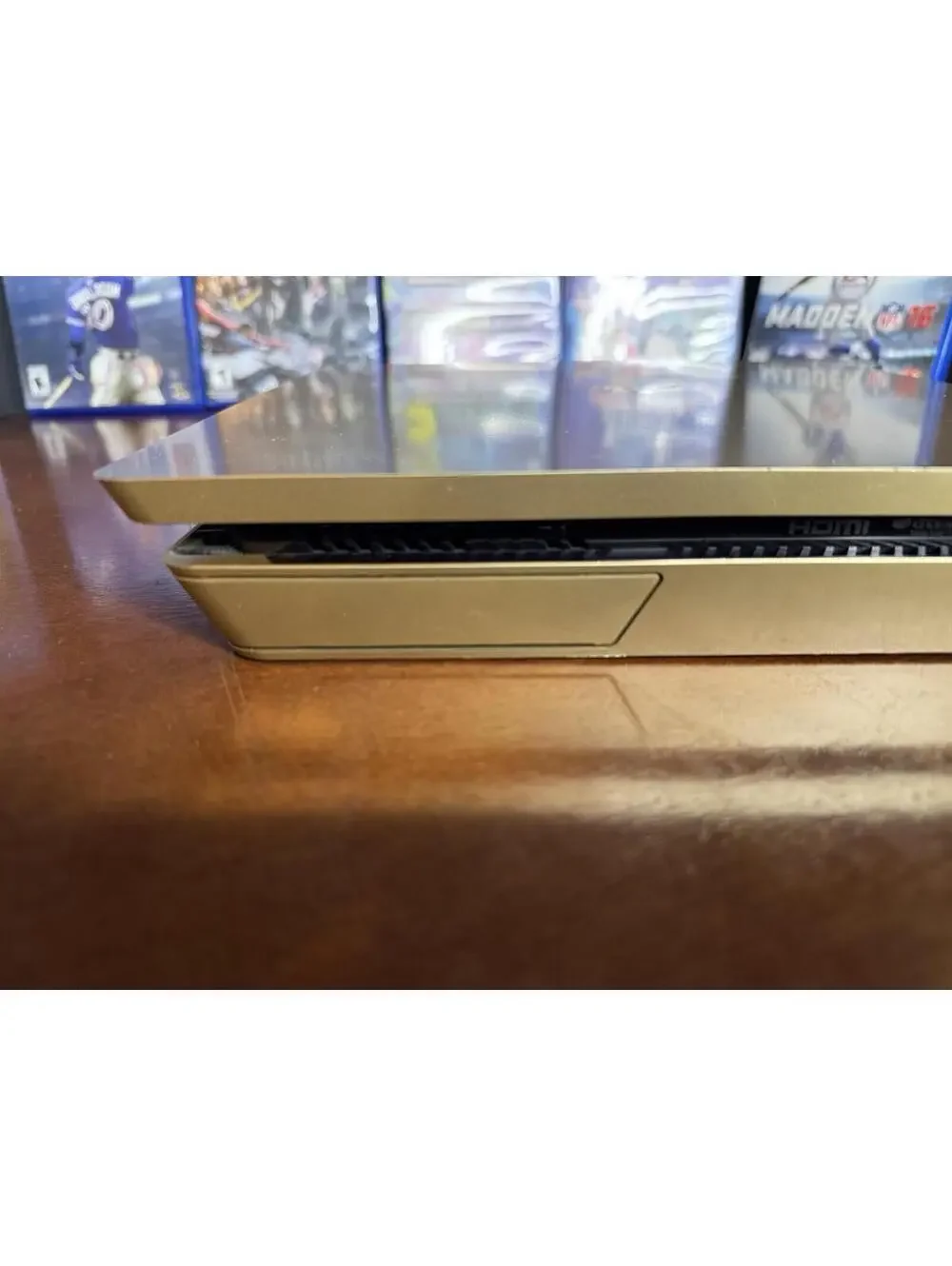 Sony PlayStation 4 PS4 Slim 1TB Gold Console CUH-2015B w/ 2 Gold Controllers